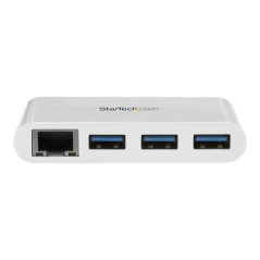 StarTech.com Hub USB 3.0 a 3 porte con Gigabit Ethernet - USB-C a 3x USB-A - Bianco