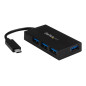 StarTech.com 4 porte USB C Hub - Hub USB Type-C con 4 porte USB-A (USB 3.0/3.1 Gen 1 SuperSpeed 5Gbps) - Bus USB o autoalimentat