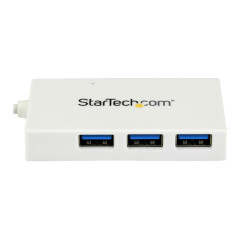 StarTech.com Hub USB-C a 4 porte USB 3.0 - Perno e Concentratore USB Tipo C con 1x USB-C e 3x USB-A - Bianco