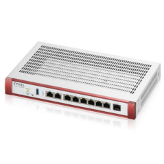 USGFlex Security Gateway 500H. Porte WAN/LAN: 2x10MGbE PoE 30W, 2x2.5GbE, 8xGbE, 2xSFP+ 10GbE. 15 Gbps Firewall Throughput. WAN