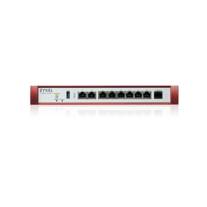 USGFlex Security Gateway 700H. Porte WAN/LAN: 2x10MGbE PoE 30W, 2x2.5GbE, 8xGbE, 2xSFP+ 10GbE. 15 Gbps Firewall Throughput. WAN