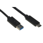 Link Accessori LKC3018 cavo USB 1,8 m USB 3.2 Gen 1 (3.1 Gen 1) USB A USB C Nero