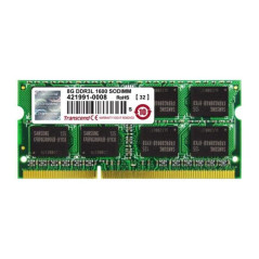 Transcend 8GB DDR3 1600MHz SO-DIMM CL11 2Rx8 memoria 2 x 8 GB