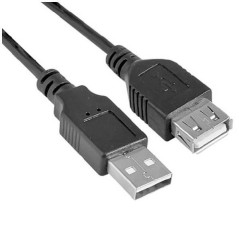 Nilox USB 2.0 A/A 1 m cavo USB USB A Nero