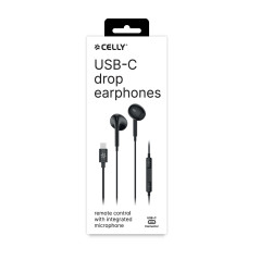 DROP STEREO EARPHONES USB-C BK
