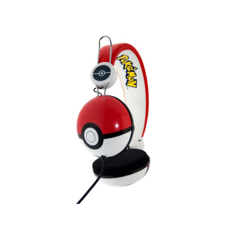 OTL Technologies Pokémon Pokeball Cablato Cuffie A Padiglione MUSICA Nero, Rosso, Bianco