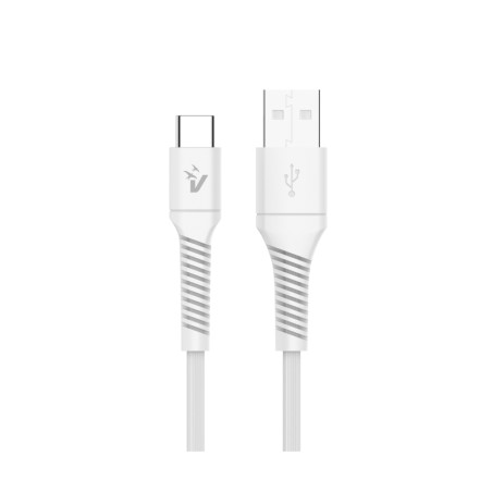 VULTECH CAVO SMARTPHONE USB to Type-C, 1,2m, 3.0A 60W, BIANCO