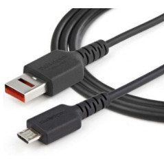StarTech.com Cavo di ricarica Micro USB sicuro da 1 m - Cavo di sola alimentazione da USB-A a Micro USB con blocco dati - Cavo c