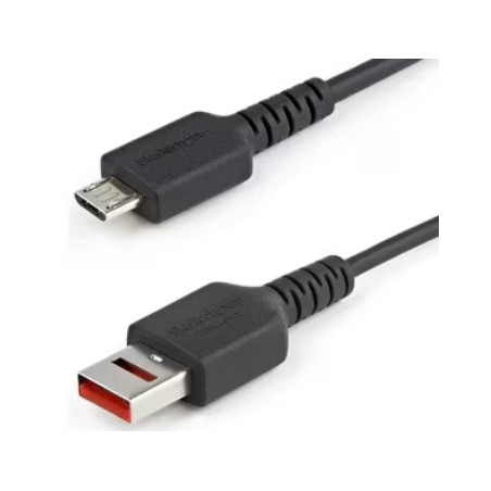 StarTech.com Cavo di ricarica Micro USB sicuro da 1 m - Cavo di sola alimentazione da USB-A a Micro USB con blocco dati - Cavo c