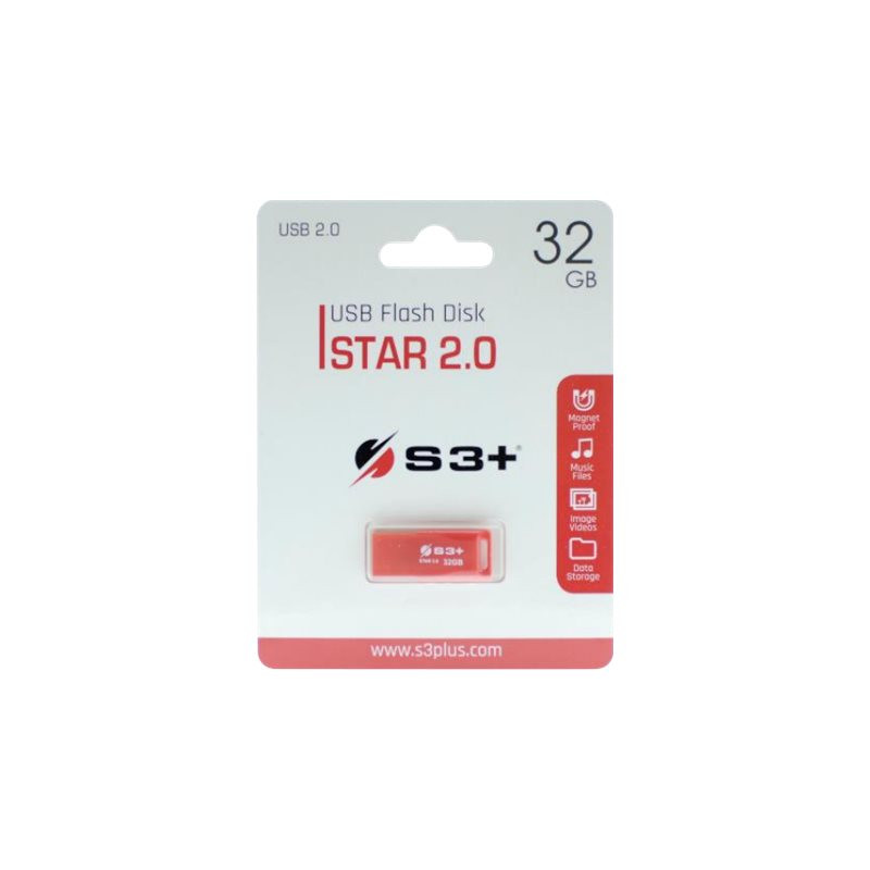 32GB S3+ PEN DRIVE USB 2.0 STAR