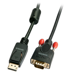 Lindy 41940 cavo e adattatore video 0,5 m VGA (D-Sub) DisplayPort Nero