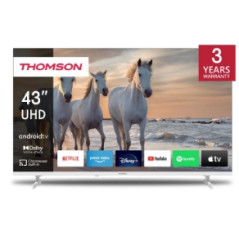 TV 43 THOMSON 4K FRAMELESS SMART T2/C2S2 ANDROID 11 UHD WHITE