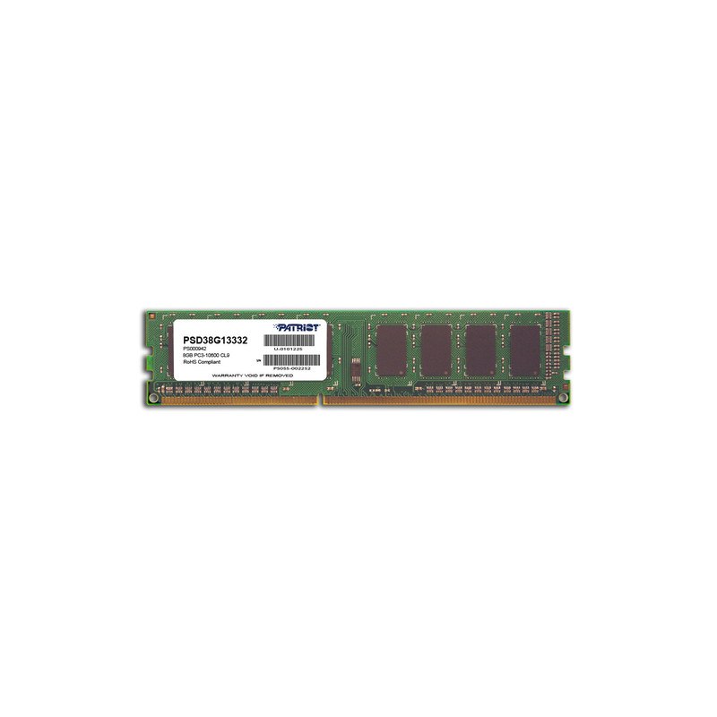 Patriot Memory 8GB PC3-10600 memoria 1 x 8 GB DDR3 1333 MHz