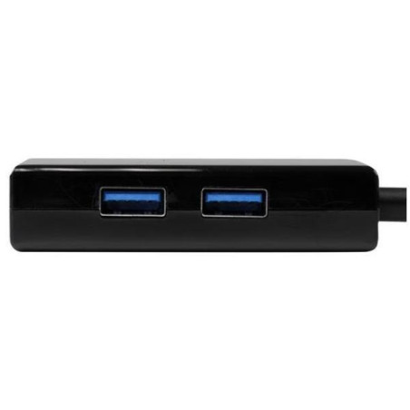StarTech.com Hub USB 3.0 a due porte con Ethernet - Adattatore di rete RJ45 Gigabit Ethernet per Windows / Mac / Chrome (USB3100