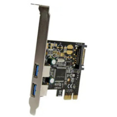 StarTech.com Scheda controller USB SuperSpeed 3.0 PCIe PCI Express a 2 porte con alimentazione SATA