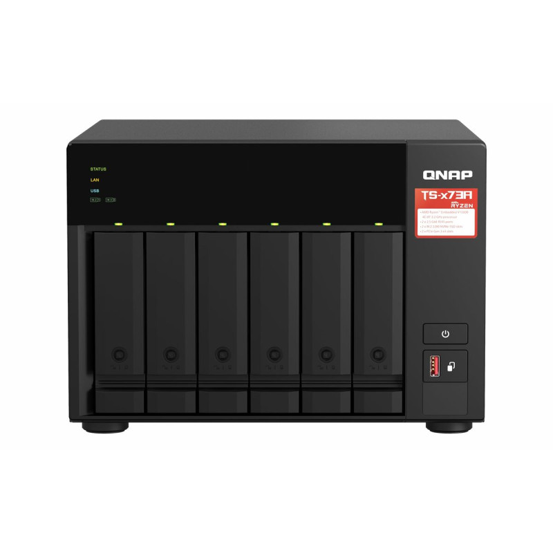 Memorizzazione sulla Rete Qnap TS-673A-SW5T Nero