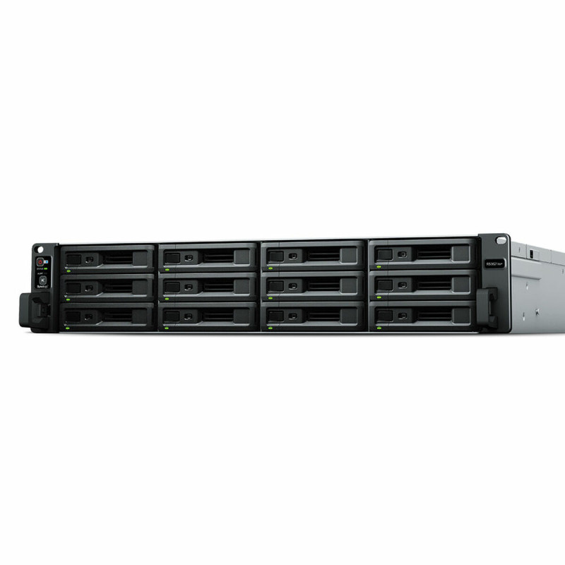 Memorizzazione in Rete NAS Synology RS3621XS+ Nero Intel Xeon D-1541