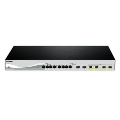 D-Link DXS-1210-12SC E network switch Managed L2 10G Ethernet (100 1000 10000) 1U Black, Silver