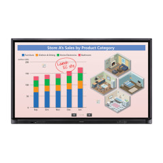 Sharp PN-70HC1E Digital signage flat panel 70" LCD 350 cd m² 4K Ultra HD Black Touchscreen