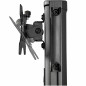 StarTech.com Scrivania sit stand - Postazione di lavoro mobile con supporto per monitor, CPU/PC, ripiano per tastiera -