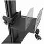 StarTech.com Scrivania sit stand - Postazione di lavoro mobile con supporto per monitor, CPU/PC, ripiano per tastiera -