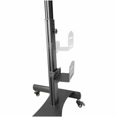 StarTech.com Scrivania sit stand - Postazione di lavoro mobile con supporto per monitor, CPU PC, ripiano per tastiera -