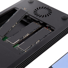 StarTech.com M2E4BTB3 storage drive enclosure SSD enclosure Black M.2