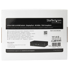 StarTech.com SV231DPU34K KVM switch Black