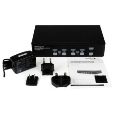 StarTech.com SV431DVIUAHR KVM switch Black