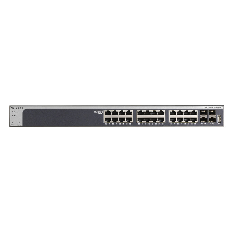 NETGEAR XS728T Gestito L2+/L3 10G Ethernet (100/1000/10000) Nero NETGEAR XS728T Gestito L2+/L3 10G Ethernet (100/1000/10000) Nero