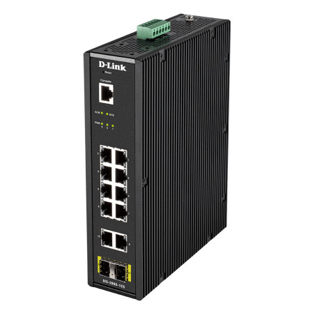 D-Link DIS-200G-12S switch di rete Gestito L2 Gigabit Ethernet (10/100/1000) Nero