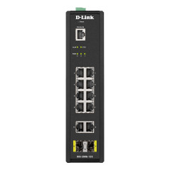 D-Link DIS-200G-12S switch di rete Gestito L2 Gigabit Ethernet (10 100 1000) Nero