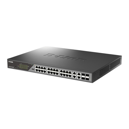 D-Link DSS-200G-28MPP network switch Managed L2 Gigabit Ethernet (10/100/1000) Power over Ethernet (PoE) 1U Gray