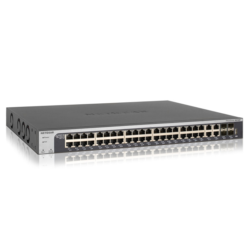 NETGEAR XS748T-100NES switch di rete Gestito L2+/L3 10G Ethernet (100/1000/10000) Nero NETGEAR XS748T-100NES switch di rete Gestito L2+/L3 10G Ethernet (100/1000/10000) Nero