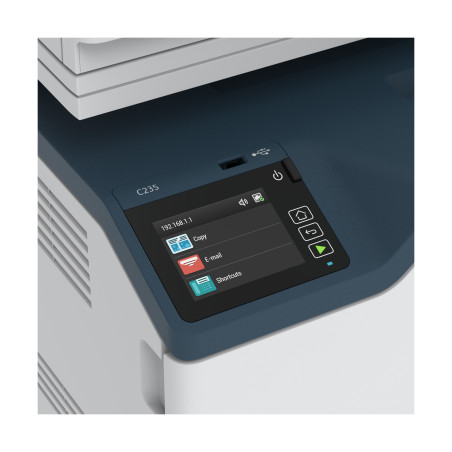 Xerox C235 A4 22 ppm Copia/Stampa/Scansione/Fax wireless con stampa fronte/retro PS3 PCL5e/6 ADF 2 vassoi Totale 251 fogli