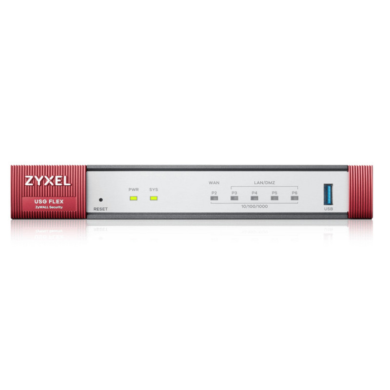 Zyxel USGFLEX50HP-EU0101F firewall (hardware) 0,35 Gbit/s Zyxel USGFLEX50HP-EU0101F firewall (hardware) 0,35 Gbit/s