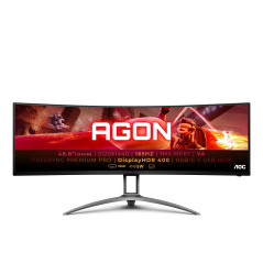 AOC B2 AG493UCX2 computer monitor 48.8" 5120 x 1440 pixels Quad HD LED Black