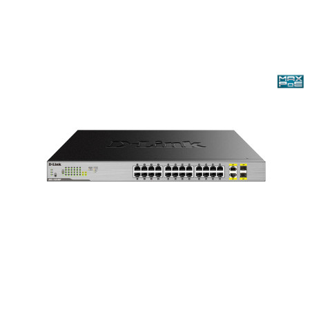 D-Link DGS-1026MP network switch Unmanaged Gigabit Ethernet (10 100 1000) Power over Ethernet (PoE) Black, Gray
