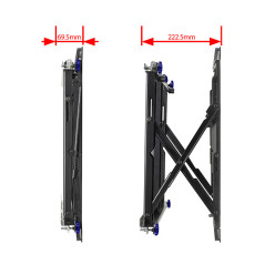 B-Tech BT8312 177,8 cm (70") Nero