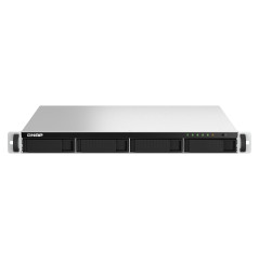 QNAP TS-464U-RP NAS Rack (1U) Intel® Celeron® N5095 8 GB DDR4 0 TB QNAP Turbo System Aluminum, Black