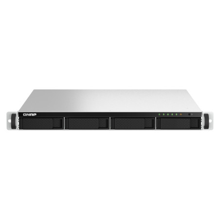 QNAP TS-464U-RP NAS Rack (1U) Intel® Celeron® N5095 8 GB DDR4 0 TB QNAP Turbo System Aluminum, Black