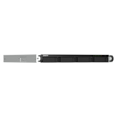 QNAP TS-464U-RP NAS Rack (1U) Intel® Celeron® N5095 8 GB DDR4 0 TB QNAP Turbo System Aluminum, Black