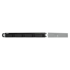 QNAP TS-464U-RP NAS Rack (1U) Intel® Celeron® N5095 8 GB DDR4 0 TB QNAP Turbo System Aluminum, Black