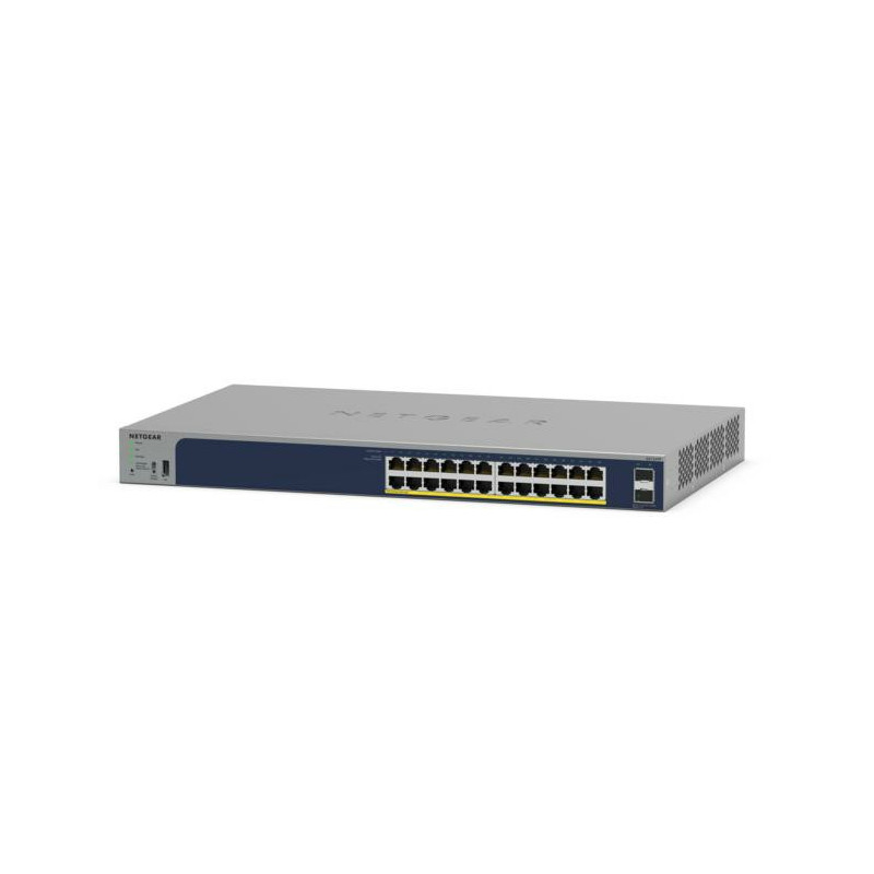 NETGEAR GS724TPv3 Gestito L2 Gigabit Ethernet (10/100/1000) Supporto Power over Ethernet (PoE) Grigio NETGEAR GS724TPv3 Gestito L2 Gigabit Ethernet (10/100/1000) Supporto Power over Ethernet (PoE) Grigio