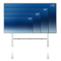 Neomounts FL50-575WH1 Carello TV 65-110" - installazione rapida - TÜV Neomounts FL50-575WH1 Carello TV 65-110" - installazione rapida - TÜV