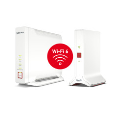 FRITZ! Mesh Set 4060 + 3000 AX INT Banda tripla (2.4 GHz 5 GHz 5 GHz) Wi-Fi 6 (802.11ax) Bianco 4x4