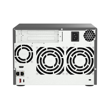 QNAP TVS-h674 NAS Tower Intel® Core™ i3 i3-12100 16 GB DDR4 0 TB QuTS hero Black