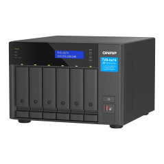 QNAP TVS-h674 NAS Tower Intel® Core™ i3 i3-12100 16 GB DDR4 0 TB QuTS hero Nero