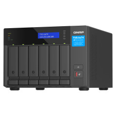 QNAP TVS-h674 NAS Tower Intel® Core™ i3 i3-12100 16 GB DDR4 0 TB QuTS hero Nero