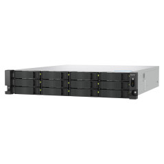 QNAP TS-H1277AXU-RP NAS Armadio (2U) AMD Ryzen™ 7 32 GB DDR5 168 TB HDD QuTS hero Nero